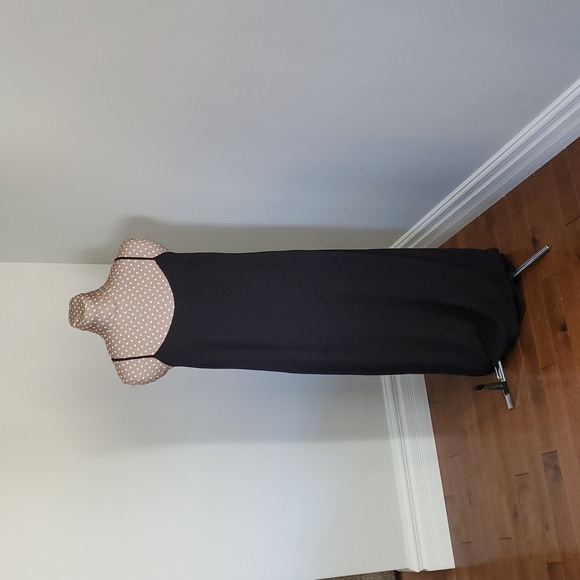 NWOT J.Crew Black Long Slip Dress Medium - Picture 1 of 5
